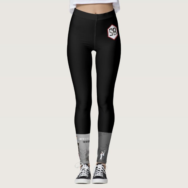 Leggings Polainas del logotipo de SciBabe (Anverso)