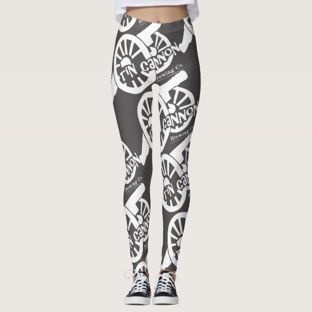 Leggings Polainas del logotipo del cañón de la lata (Anverso)