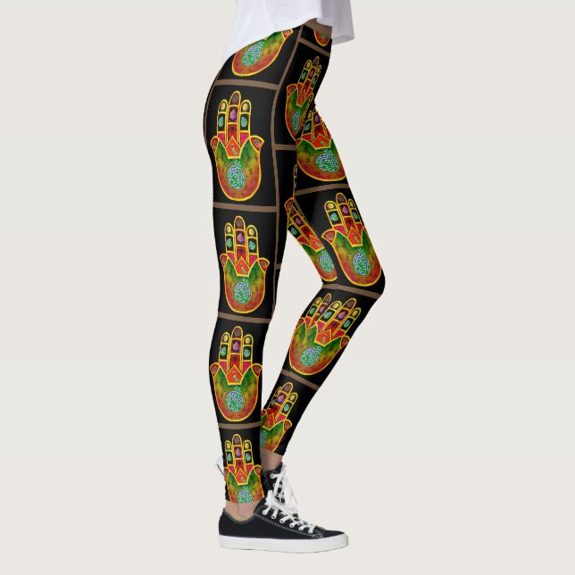 Leggings Polainas del Mah Jongg Hamsa (Derecha)