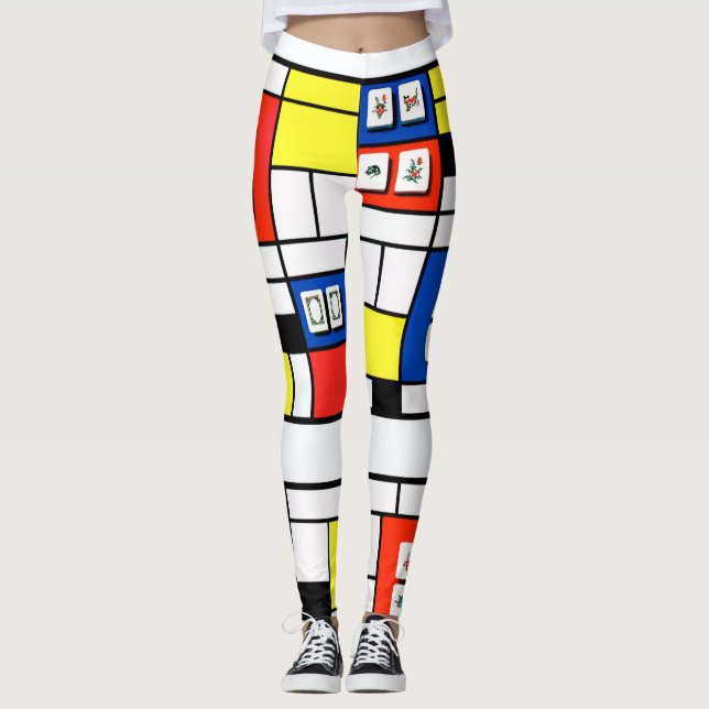 Leggings Polainas del Mah Jonng-Mondrian (Anverso)