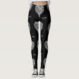 Leggings Polainas del mentiroso, negras