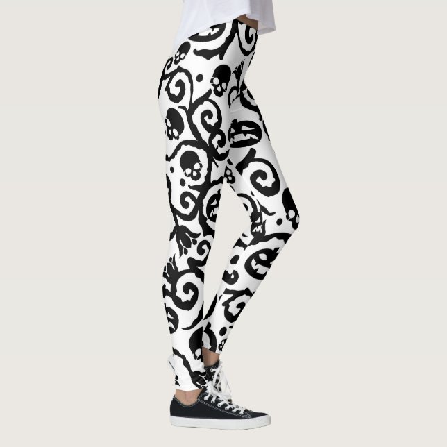 Leggings Polainas del modelo de la calabaza del cráneo de (Derecha)