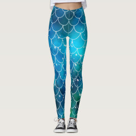 Leggings Polainas del modelo de la sirena