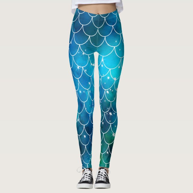 Leggings Polainas del modelo de la sirena (Anverso)
