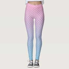 Leggings Polainas del modelo de la sirena de Kawaii Ombre