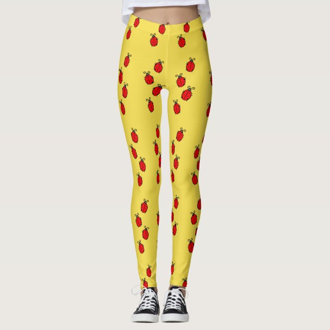 Leggings Polainas del modelo de las mariquitas de la (Anverso)