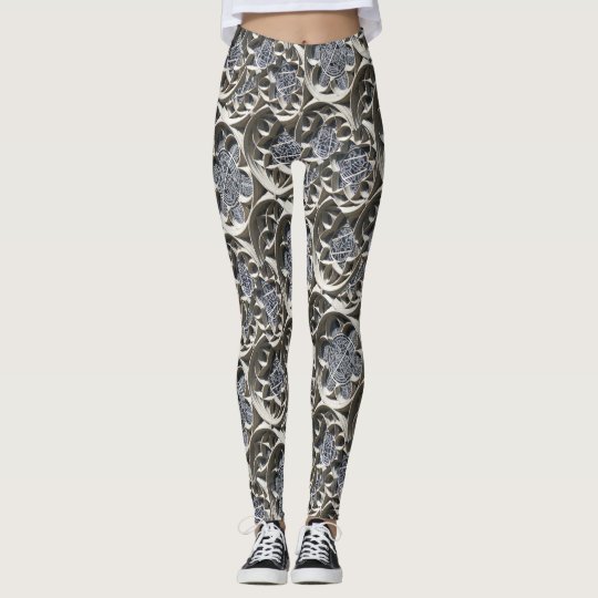 Leggings Polainas del modelo del diseño del vitral