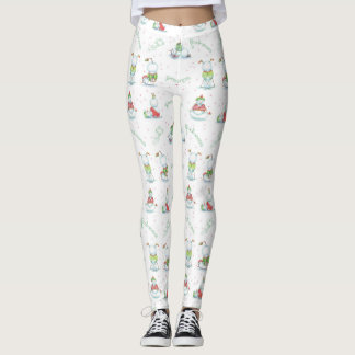 Leggings Polainas del muñeco de nieve de la yoga