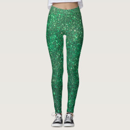 Leggings ¡Polainas del navidad del día de fiesta del verde