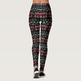 Leggings Polainas del negro del modelo del navidad