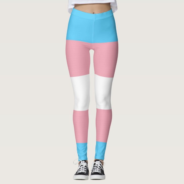 Leggings Polainas del orgullo del transexual (Anverso)