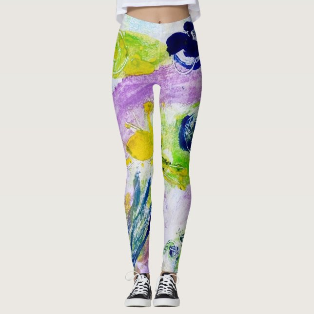 Leggings Polainas del paisaje del baile (Anverso)