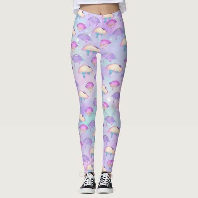 Leggings Polainas del pastel de Ahegao (Anverso)