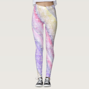 Leggings Polainas del pastel de los cráneos del azúcar