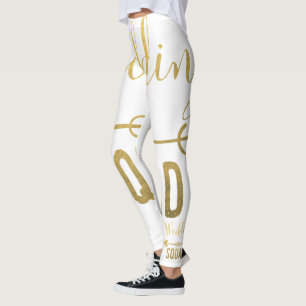 Leggings Polainas del pelotón de la boda
