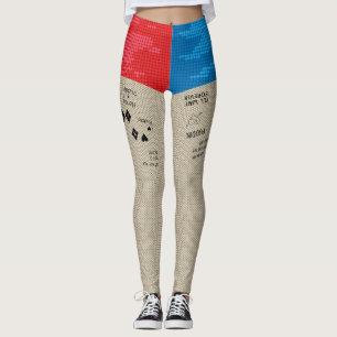 Leggings Polainas del pelotón el   Harley Quinn del