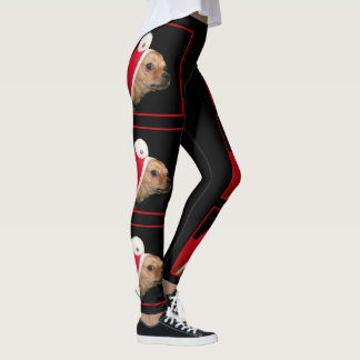 Leggings Polainas del perro de la chihuahua del navidad