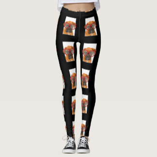 Leggings Polainas del perro de perrito del boxeador de las