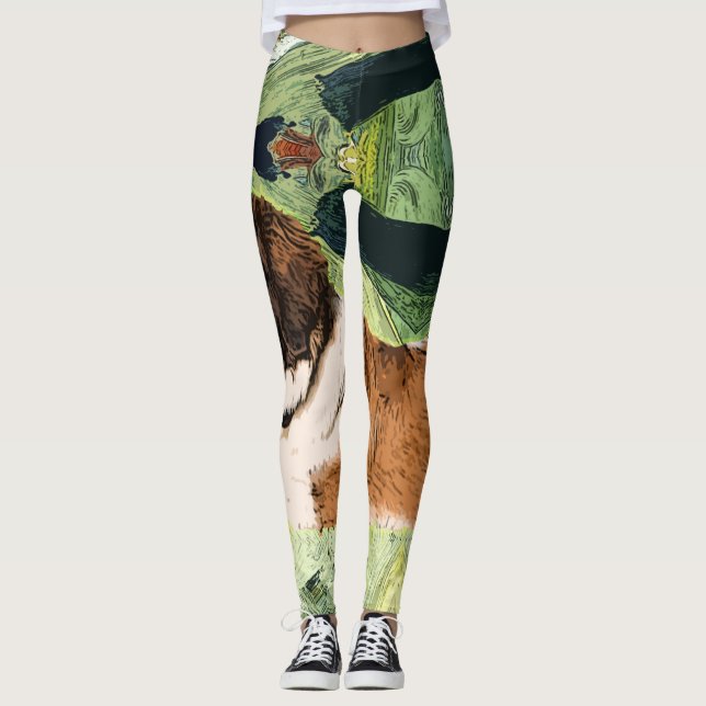 Leggings Polainas del perro de St Bernard (Anverso)