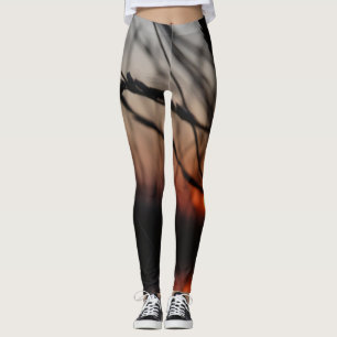 Leggings Polainas del personalizado de la foto de la puesta