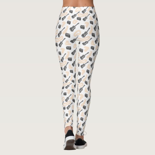 Leggings Polainas del personalizado del modelo de la radio (Reverso)