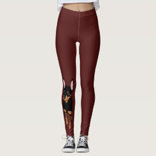 Leggings Polainas del Pinscher miniatura del Pin del minuto
