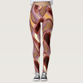 Leggings Polainas del puerto y del melocotón del artista