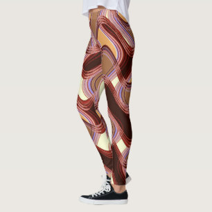 Leggings Polainas del puerto y del melocotón del artista