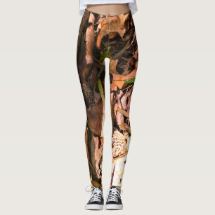 Leggings Polainas del remiendo de la morilla