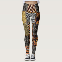 Leggings Polainas del remiendo del safari