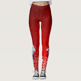 Leggings Polainas del rojo de Santa