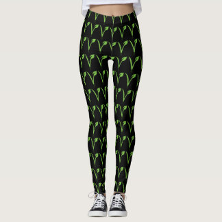 Leggings Polainas del símbolo del vegano
