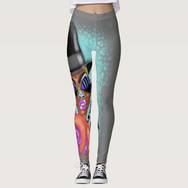 Leggings Polainas del SOMBRERO DE COPA (Anverso)