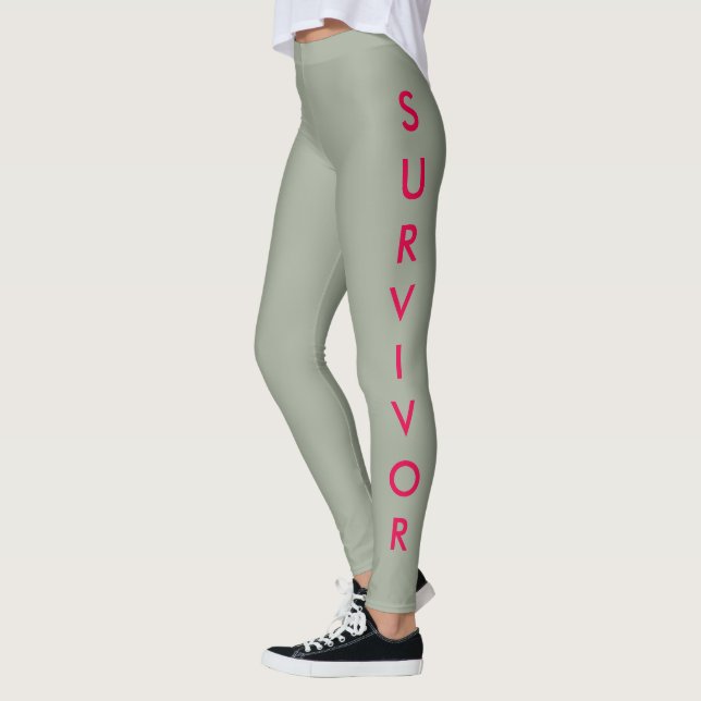 LEGGINGS POLAINAS DEL SUPERVIVIENTE DEL CÁNCER DEL PECHO DE (Izquierda)
