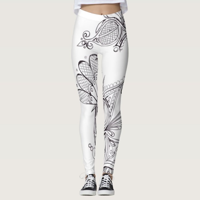 Leggings Polainas del tatuaje (Anverso)