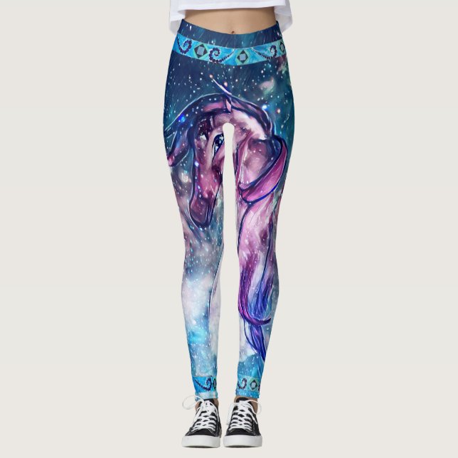 Leggings Polainas del unicornio (Anverso)