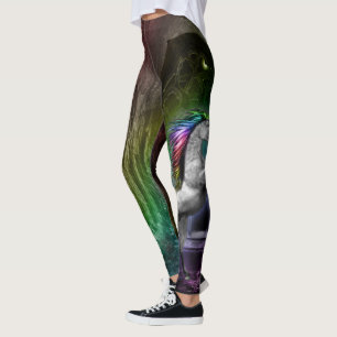 Leggings Polainas del unicornio del arco iris