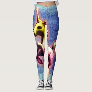 Leggings Polainas del unicornio (reflejo de la galaxia)