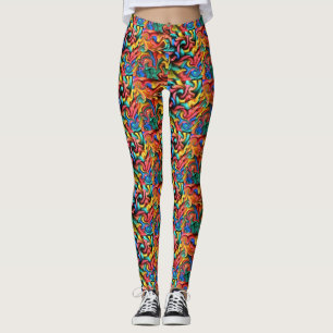 Leggings Polainas derretidas de los creyones
