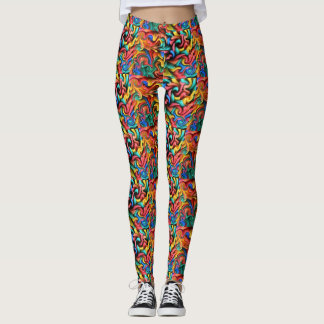 Leggings Polainas derretidas de los creyones