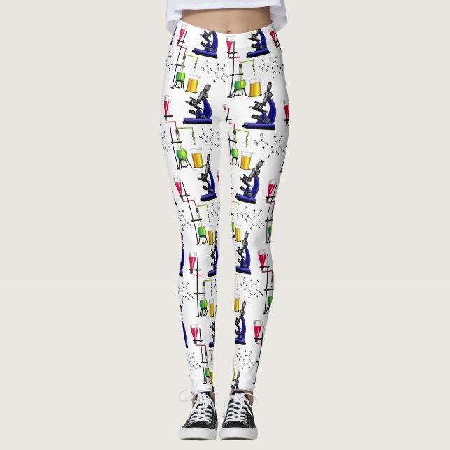 Leggings Polainas determinadas de la química (Anverso)