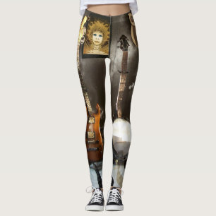 Leggings Polainas divertidas con imagen envuelta de la