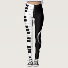 Leggings Polainas dominantes del Clef agudo del piano
