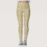 Leggings Polainas dominantes griegas del oro<br><div class="desc">Modelo dominante griego en oro</div>