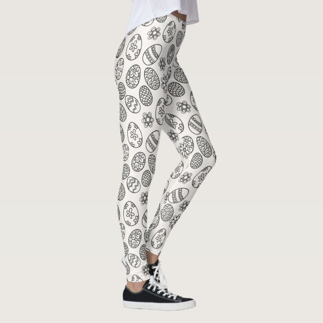 Leggings Polainas elegantes del estampado de flores el | de (Derecha)