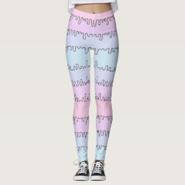 Leggings Polainas en colores pastel de la sustancia