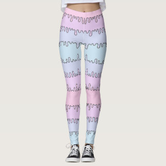 Leggings Polainas en colores pastel de la sustancia