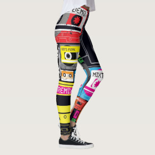 Leggings Polainas enrrolladas locas de la cinta de la