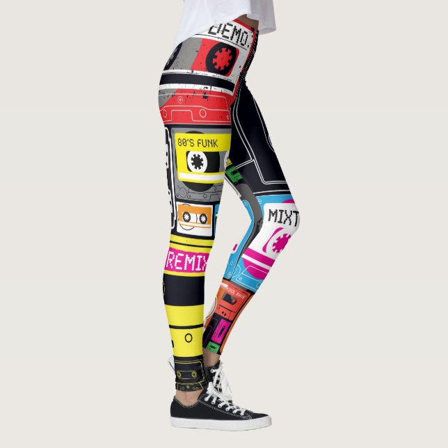 Leggings Polainas enrrolladas locas de la cinta de la (Derecha)