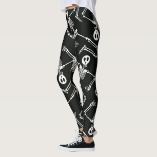 Leggings Polainas esqueléticas del modelo del día de fies